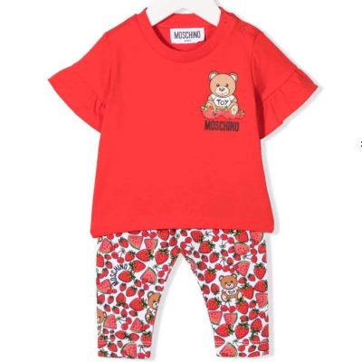 Completo fragole moschino baby