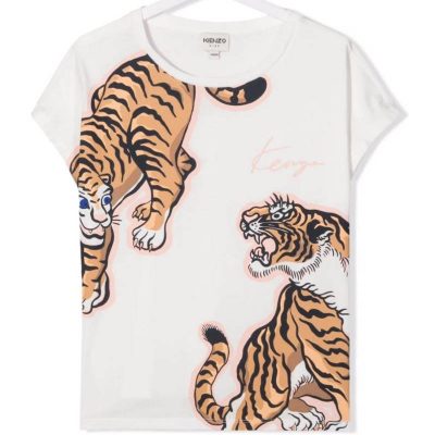 T-shirt tigri kenzo bambina