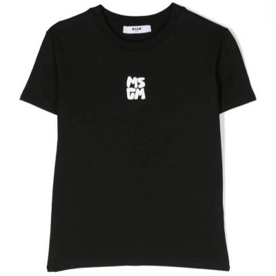 T-shirt nera msgm bambino