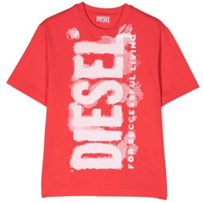 T-shirt rossa diesel kids