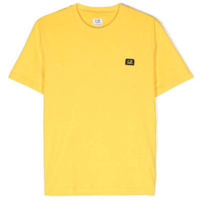 T-shirt gialla bambino cp company