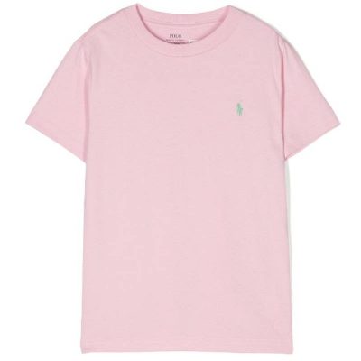 T-shirt rosa polo bambino